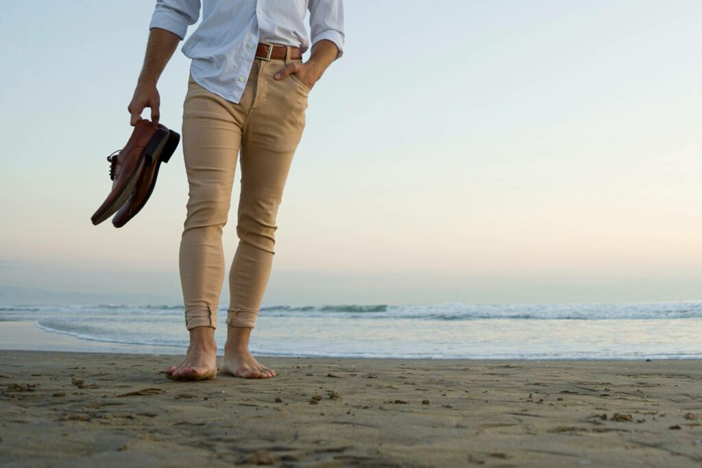 Buty na lato. Plaża
